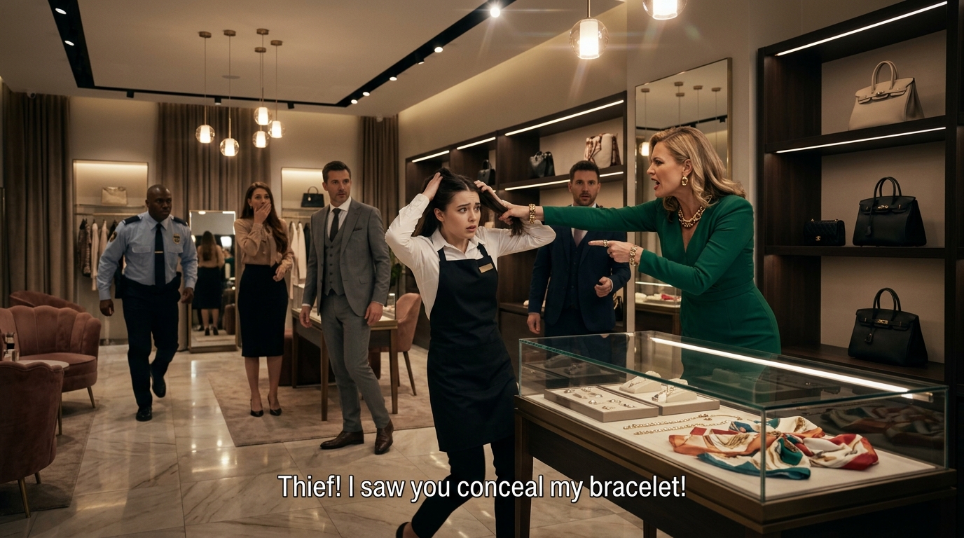 She Publicly Accused My Sales Assistant of Theft. When I Looked at the Bracelet in Her Apron, I Uncovered the Night My Brother’s Family Was Destroyed.