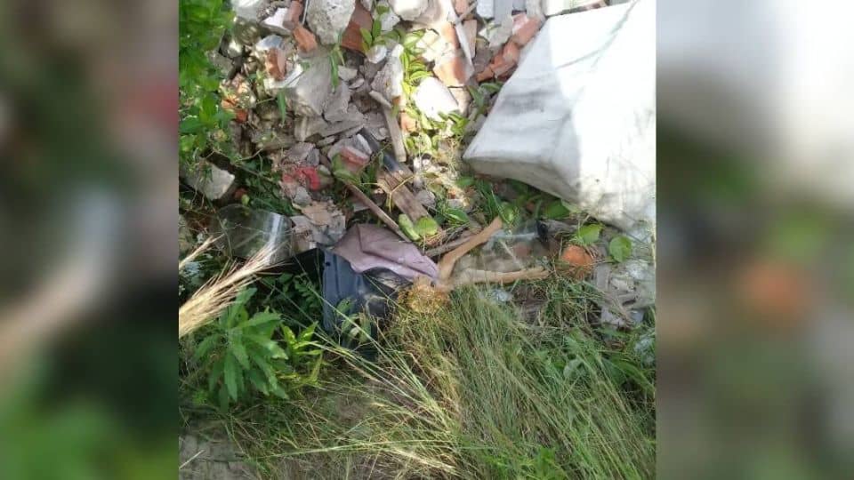 Rescuer Shocked To Find Brown Legs Sticking Out From A Pile Of Garbage