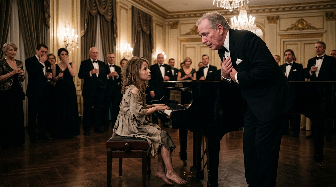 She Asked To Play Our Grand Piano For A Plate Of Food. When I Recognized The Melody, I Uncovered The Lie My Family Buried For Fifteen Years.
