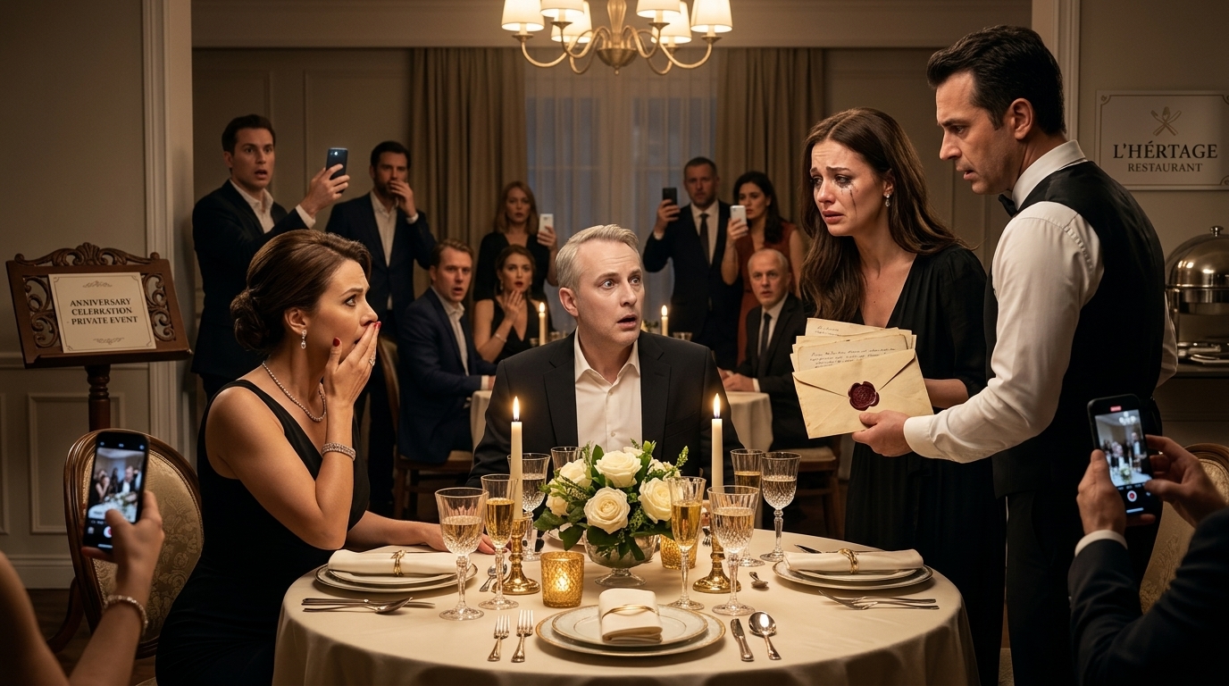 She Accused A Crying Woman Of Blackmail At Our Anniversary Dinner. Then I Read The Letters My Husband Wrote In His Dead Bride’s Name.