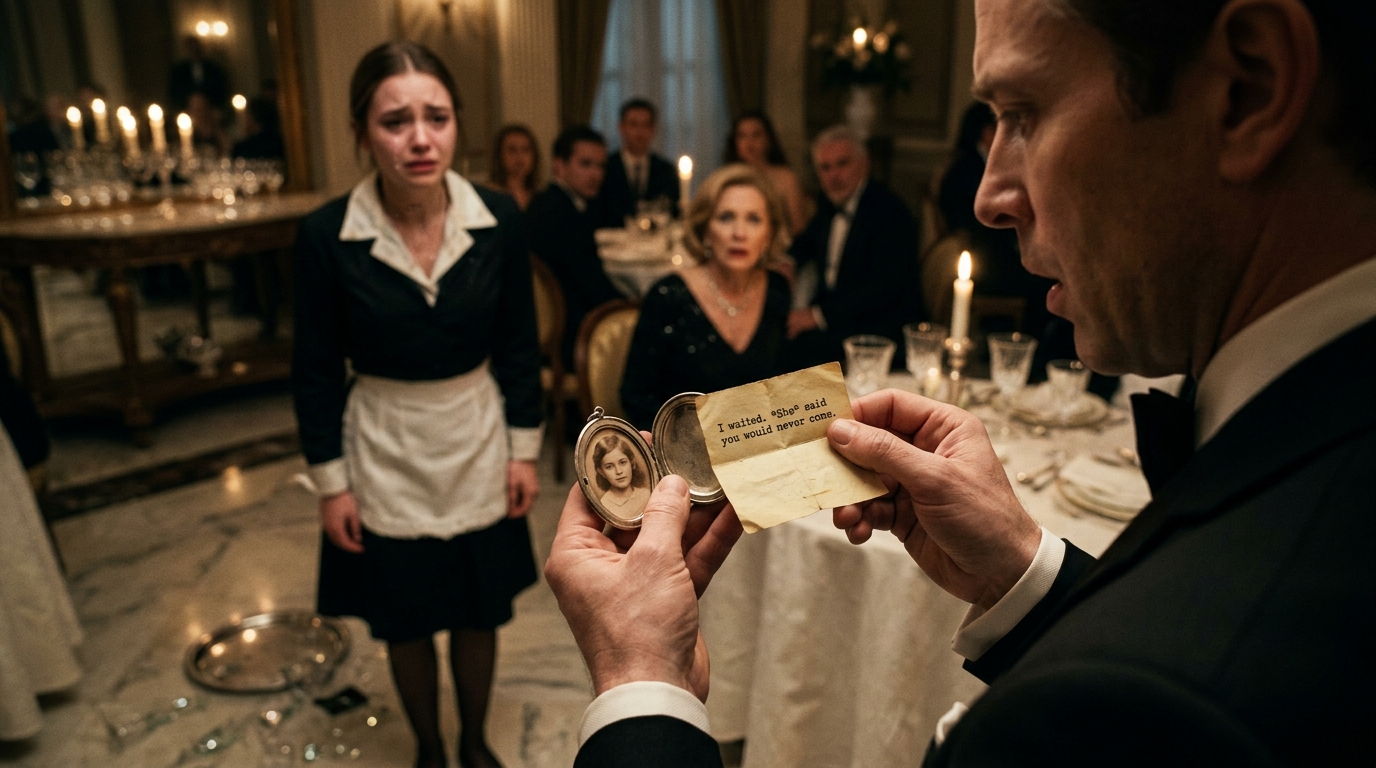 A Rich Woman Tore a Pendant From a Waitress’s Neck. When I Opened It, I Found the Note That Exposed Why Sofia Vanished.